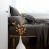 Flat Sheet - Loom Living top sheets bamboo cotton flat sheets  grey bedding